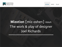 Tablet Screenshot of mizotion.com